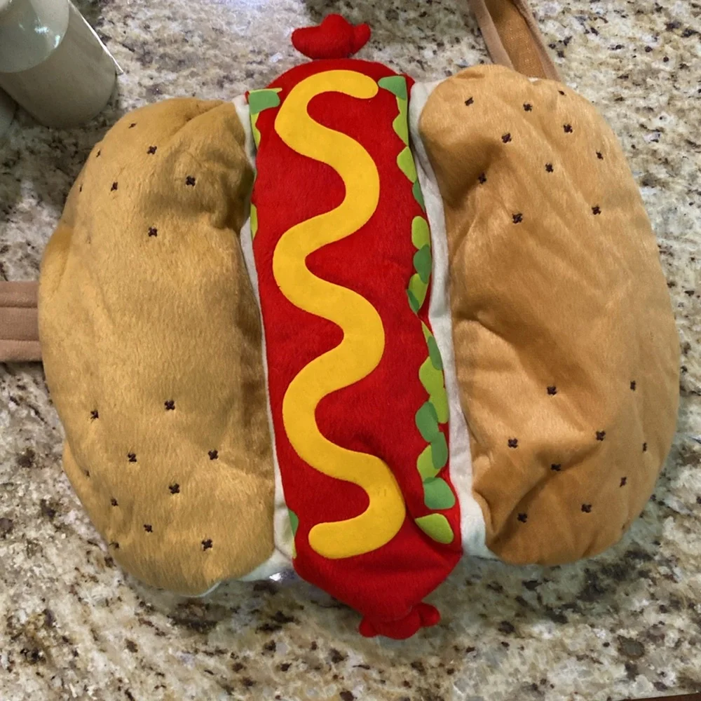 Small Halloween Dog Cat Costume Hot Dog